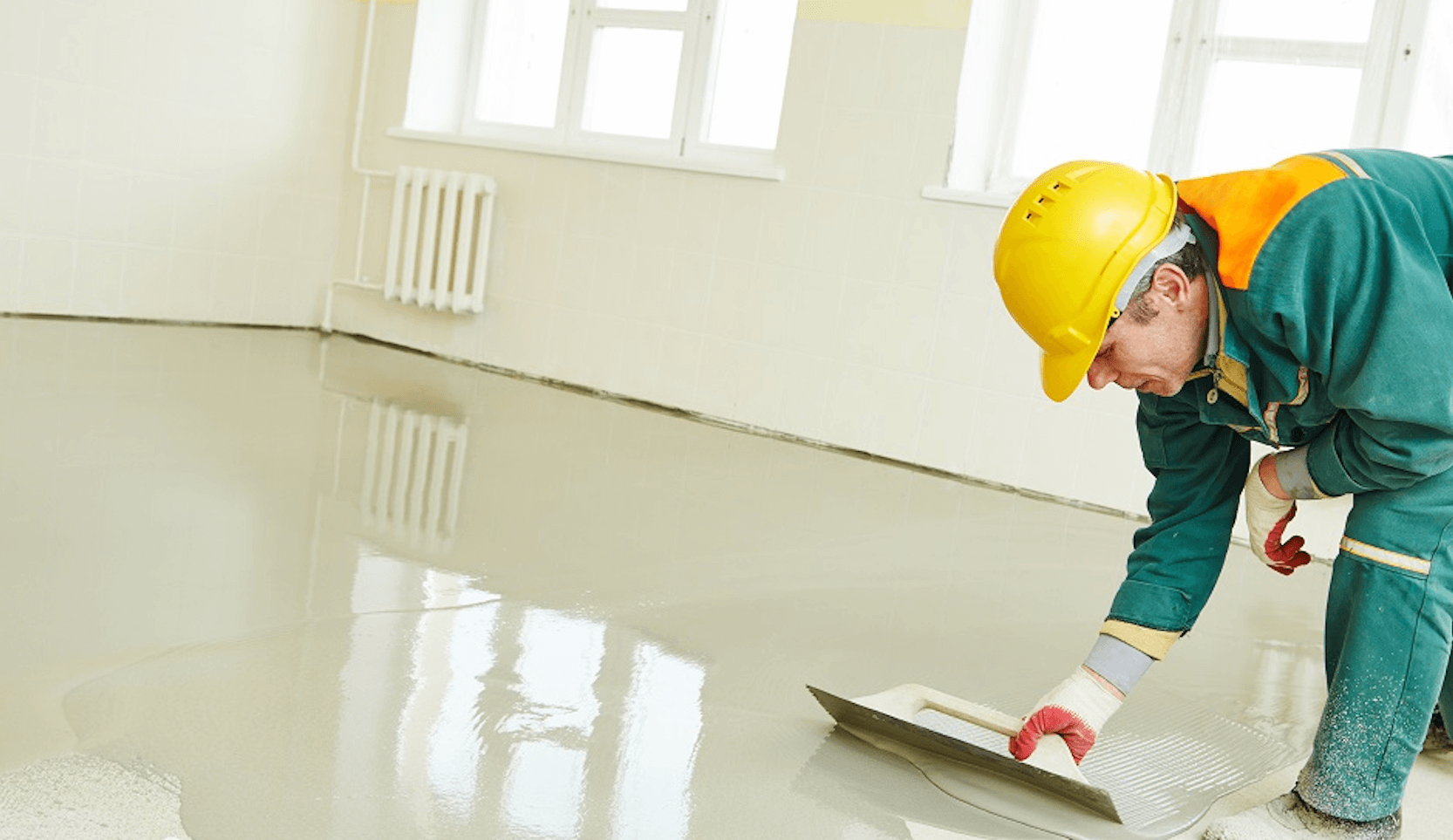 Wanneer vloerverwarming aan na egaliseren?