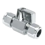 BONFIX Minikogelkraan recht knel 10x10 (chromen knop)