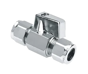 BONFIX Minikogelkraan recht chromen knop