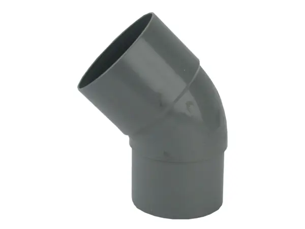 PVC HWA Bocht 45° grijs 60 M/VS