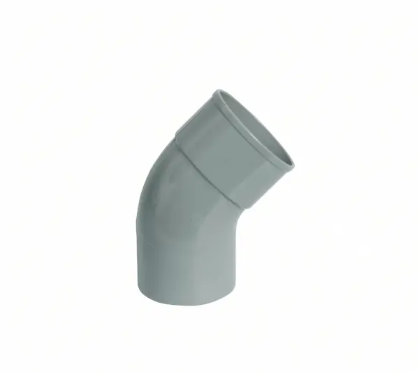 PVC HWA Bocht 45° grijs 80 M/S