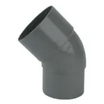 PVC HWA Bocht 45° grijs 80 M/VS