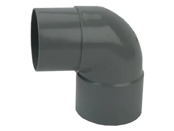 PVC HWA Bocht 90° grijs 60 M/VS