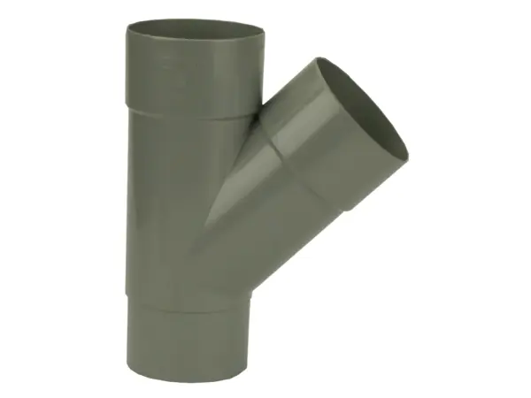 PVC HWA T-Stuk 45° grijs 80 M/VS