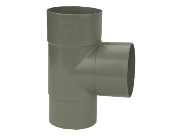PVC HWA T-Stuk 90° grijs 100 M/VS