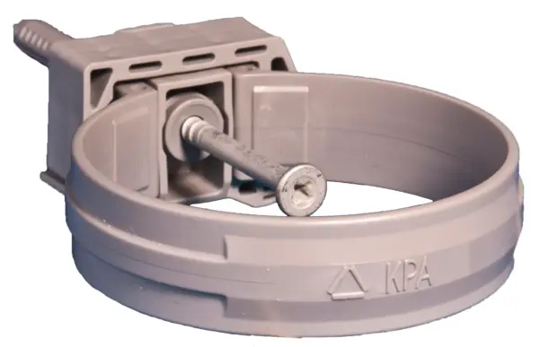 PVC KPA Beugel + Plug grijs 80