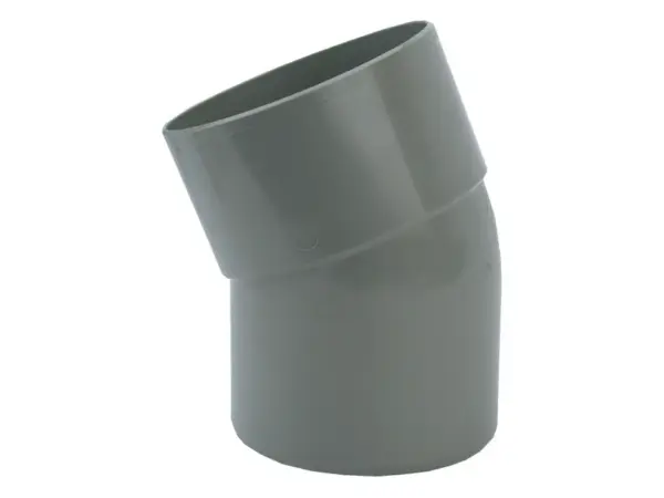 PVC Lijm Bocht 22° grijs 75 M/S