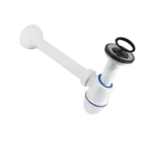 BONFIX Plugbekersifon met muurbuis, rozet, rubber stop 32 mm