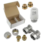 BONFIX Radiator aansluitset muur haaks