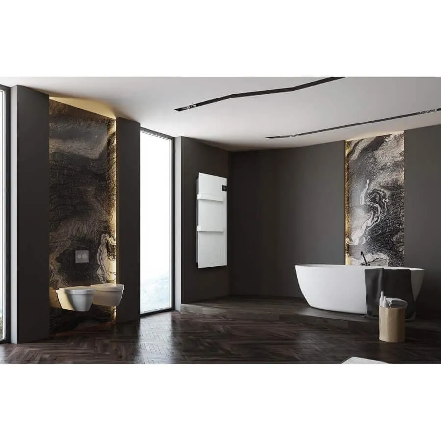 DRL E-Comfort Onsen 900x400 - 750W - Structuur Wit RAL9003 - Image 3