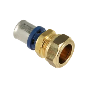 BONFIX Alu-pers rechte koppeling 20 x 15 mm knel