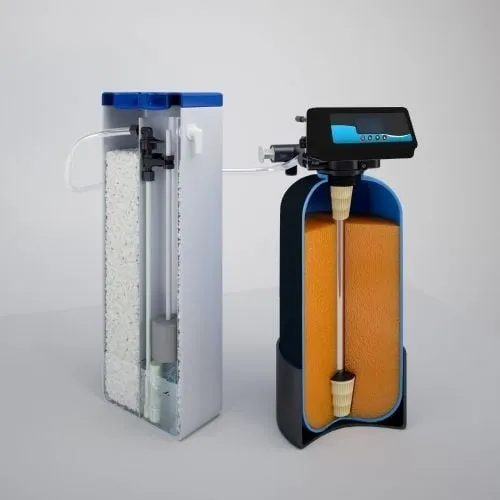 123InstallatieMaterialen - Duowaterontharder 12 liter inclusief zoutbak 60 en isolatiehoes - Image 5