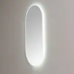 Saniful Ovale badkamerspiegel met led verlichting in 3 kleuren instelbaar & dimbaar