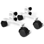 Ecosun Voetsteun met wielen voor infraroodpanelen