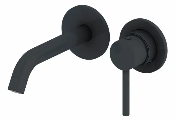 Saniful Wastafelmengkraan rond inbouw Mat Zwart