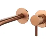 Saniful Wastafelmengkraan rond inbouw Brons