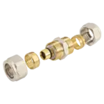 BONFIX Alu-knel Rechte koppeling 16 mm x 15 mm knel