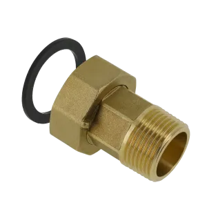 BONFIX Draad messing 2 delige koppeling buitendraad conisch x wartel