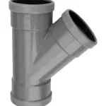 PVC Manchet T-stuk 45° grijs 125 SN4 3M