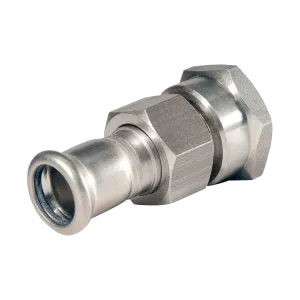 BONFIX M-press RVS-water 3 delige koppeling vlakdichtend binnendraad