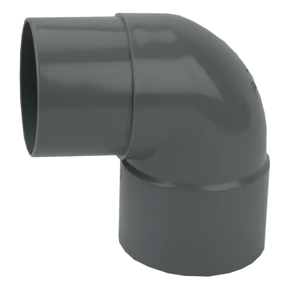 PVC HWA Bocht 90° grijs 70 M/VS