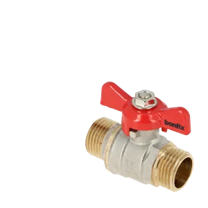 BONFIX Kogelkraan buitendraad x buitendraad + vlindergreep