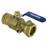 BONFIX Kogelstopkraan 28 x 28 mm knel met aftap