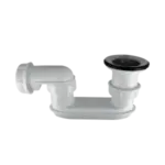 BONFIX Douchebaksifon met RVS flens, plugbout en waterslot