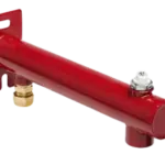 BONFIX Expansievatconsole 3 gats, gemonteerd messing ROOD