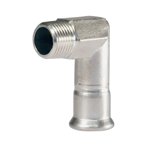 BONFIX M-press RVS-water kniekoppeling buitendraad