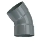PVC Lijm Bocht 45° grijs 32 M/M