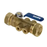 BONFIX TBE - EA 15 x 15 knel met geïntegreerde kogelkraan