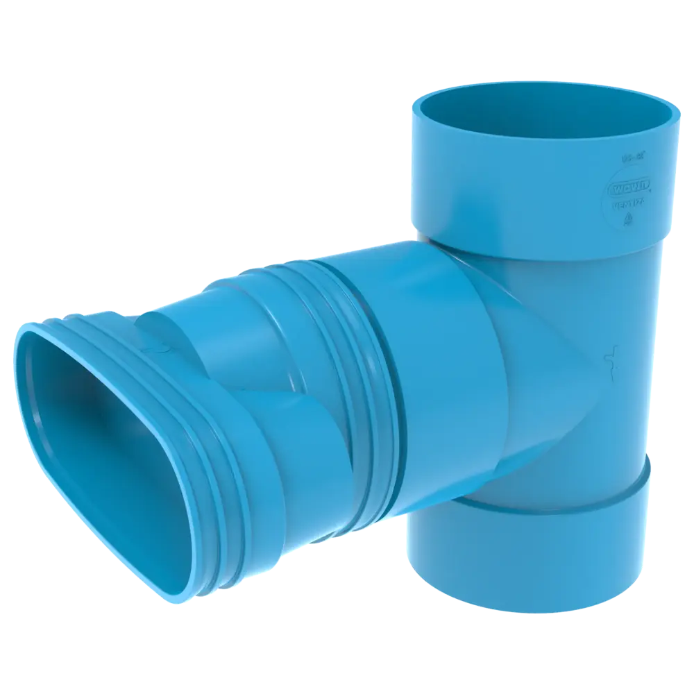 Wavin Ventiza Verl.T-stuk 195x125 3M