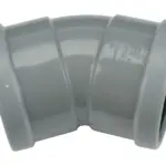 PVC Manchet Bocht 30° grijs 110 SN8 M/M