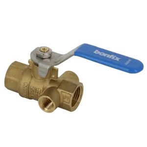 BONFIX Kogelstopkraan x binnendraad met aftap