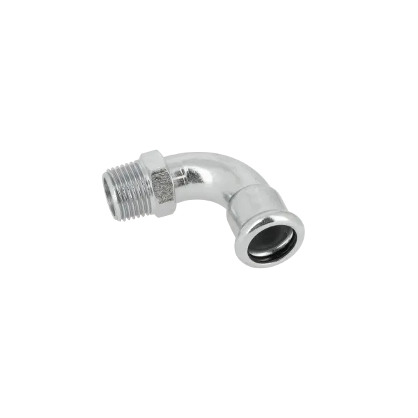 BONFIXX M-press staalverzinkt bocht 90 graden