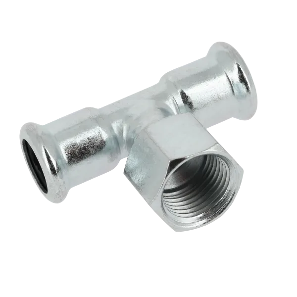 BONFIXX M-press staalverzinkt T-stuk