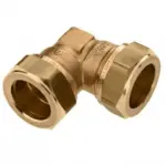 Bonfix messing knie 90 graden 2x knel 22mm knel