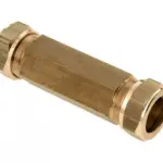 Bonfix messing reparatiekoppeling 2x knel 22 mm