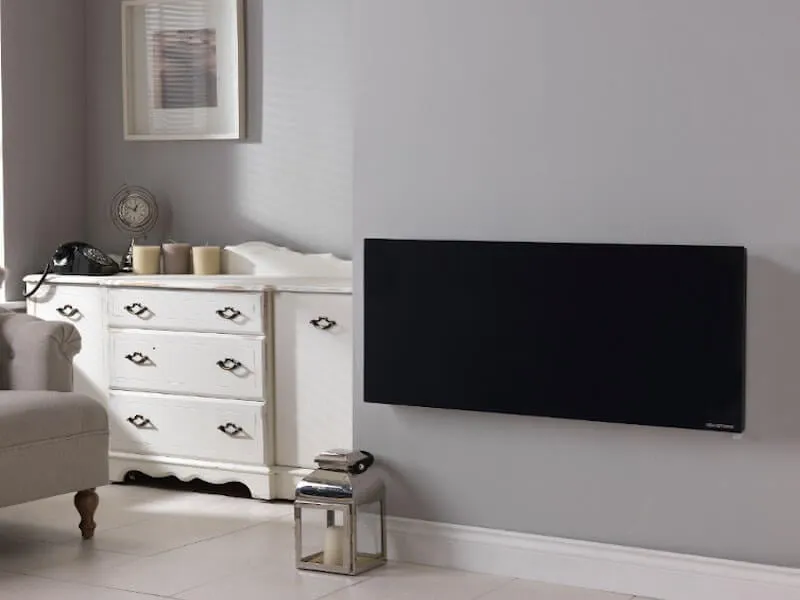 Masterwatt Design zwart elektrische radiator RF