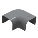 Platte bocht 90° T75 Antraciet RAL7016