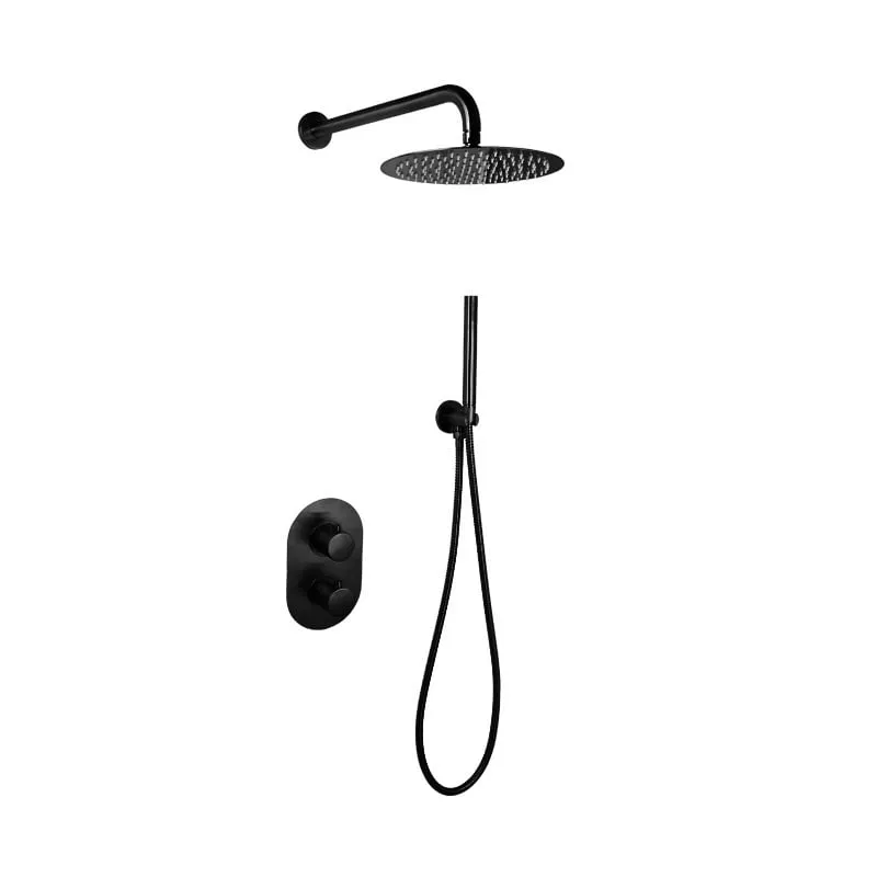 Saniful-Doucheset-inbouw-met-box-thermostaat-en-muurbevestiging-douchekop-25cm-rond-Mat-Zwart-6028 Saniful Doucheset inbouw met box thermostaat en muurbevestiging douchekop 25cm rond Mat Zwart