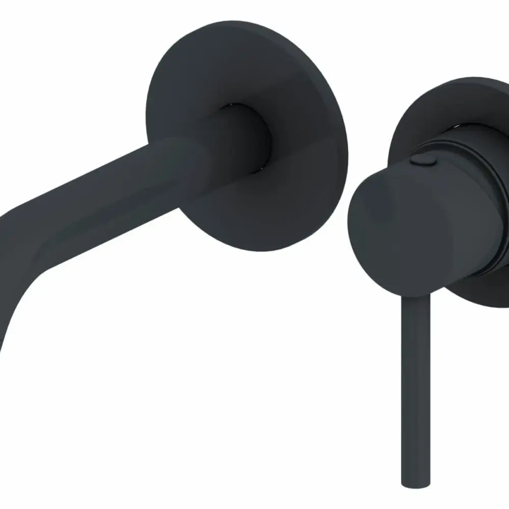 Saniful-Wastafelmengkraan-rond-inbouw-Mat-Zwart-6054 Saniful Wastafelmengkraan rond inbouw Mat Zwart