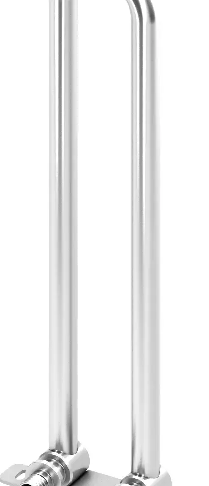 TECEflex gesloten aansluitunit voor radiatoren vloermontage koper vernikkeld