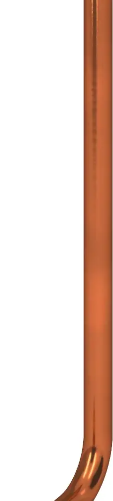 TECEflex overgangsstuk van TECEflex naar koperbuis met 90Â° bocht