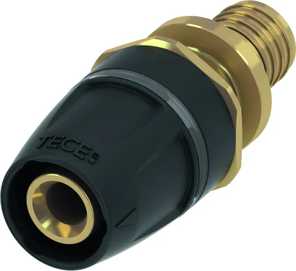 TECElogo-Push overgangsfitting naar TECEflex DR messing