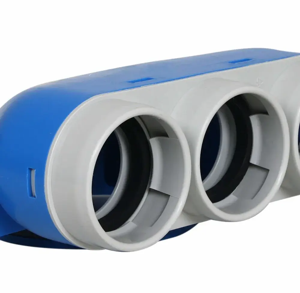 Vent-Axia Uniflexplus ventielcollector 3 x Ø69mm met schuifhuls 250mm en speciedeksel Ø125mm - Kort