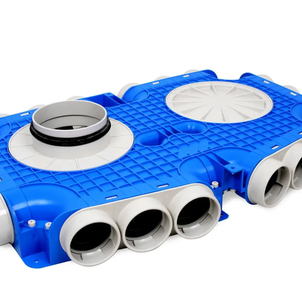 Vent-Axia Uniflexplus ventilatie hoofdverdeelbox 18x Ø69mm met tuit