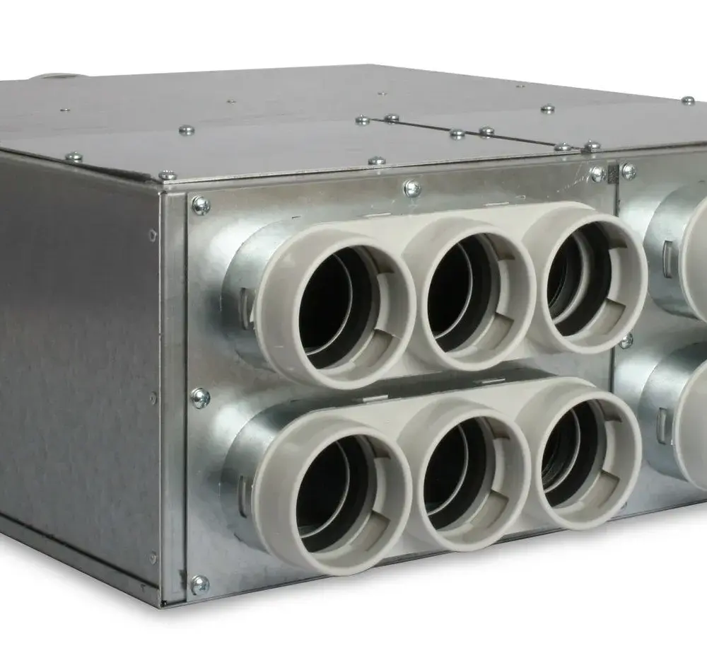 VentAxia-Uniflexplus-ventilatie-verdeler-met-geluiddemper-12x-69mm-met-tuit-5861 Vent-Axia Uniflexplus ventilatie verdeler met geluiddemper 12x Ø69mm met tuit