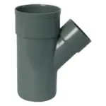 PVC Lijm T-Stuk 45° grijs 75X40 2M/S